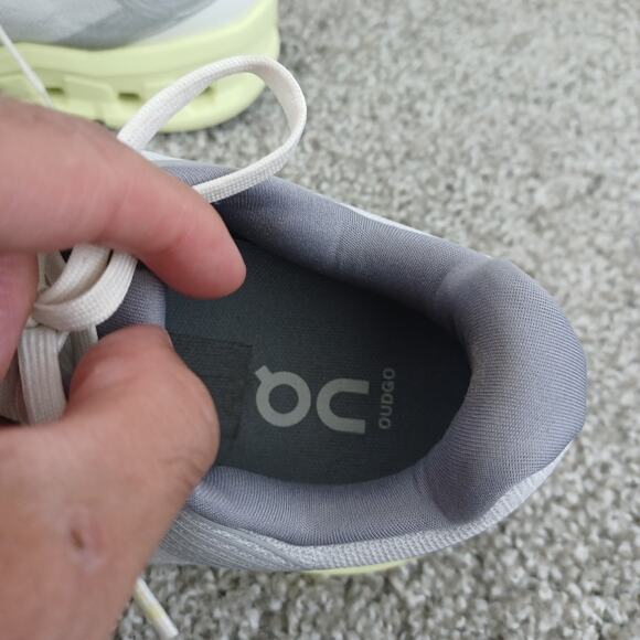 On Cloud Cloudrunner Women's Size 10.5 Frost Aloe Gray Lace Up Running Shoes - Picture 8 of 9